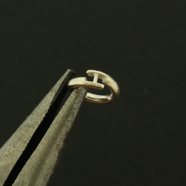 Anneaux en argent sterling 8 mm x 1 mm - Calibre 18 ouvert - 4 anneaux - ST005