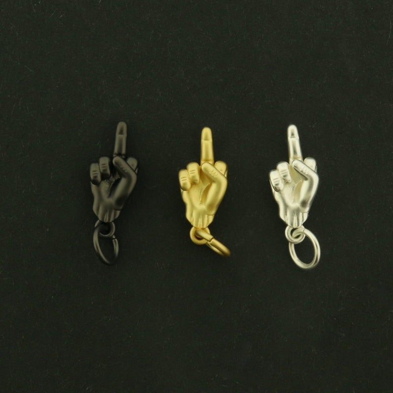 Middle finger charm outlet
