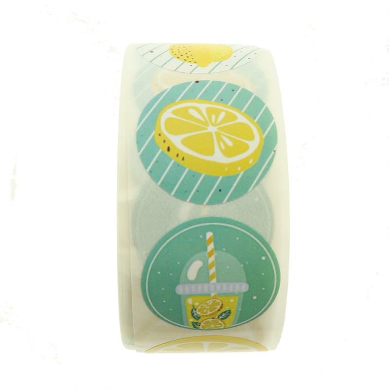 Assorted Lemon Theme Self-Adhesive Paper Gift Tags - Choose Your Quantity - TL020