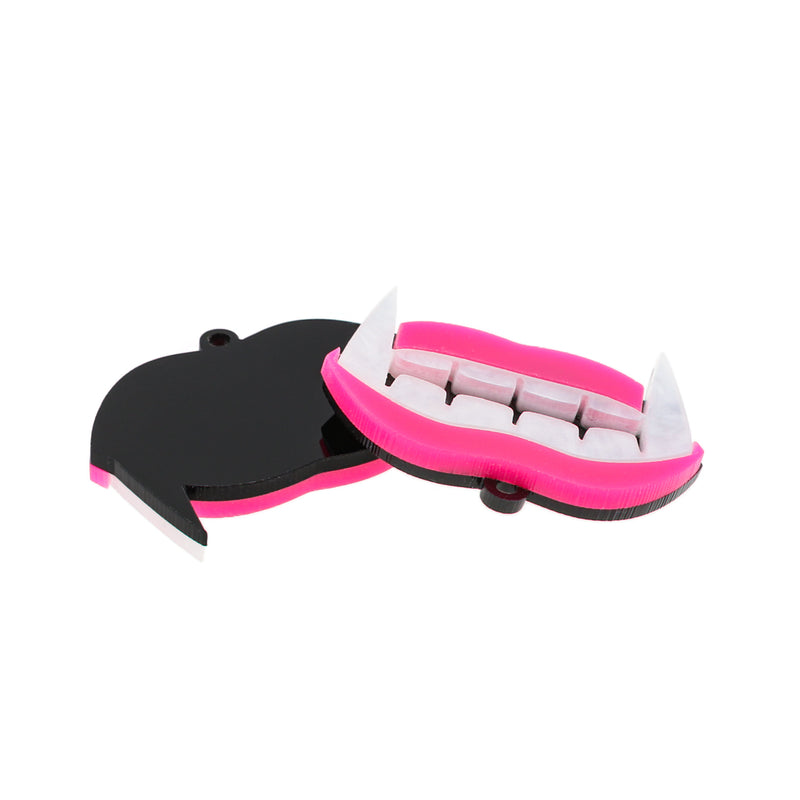 2 Fangs Acrylic Charms - K625