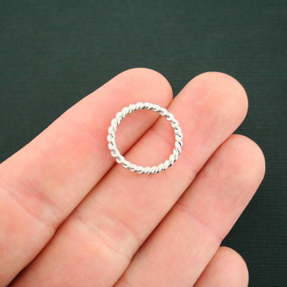 Connecteur à 5 cercles Silver Tone Charms - SC7185