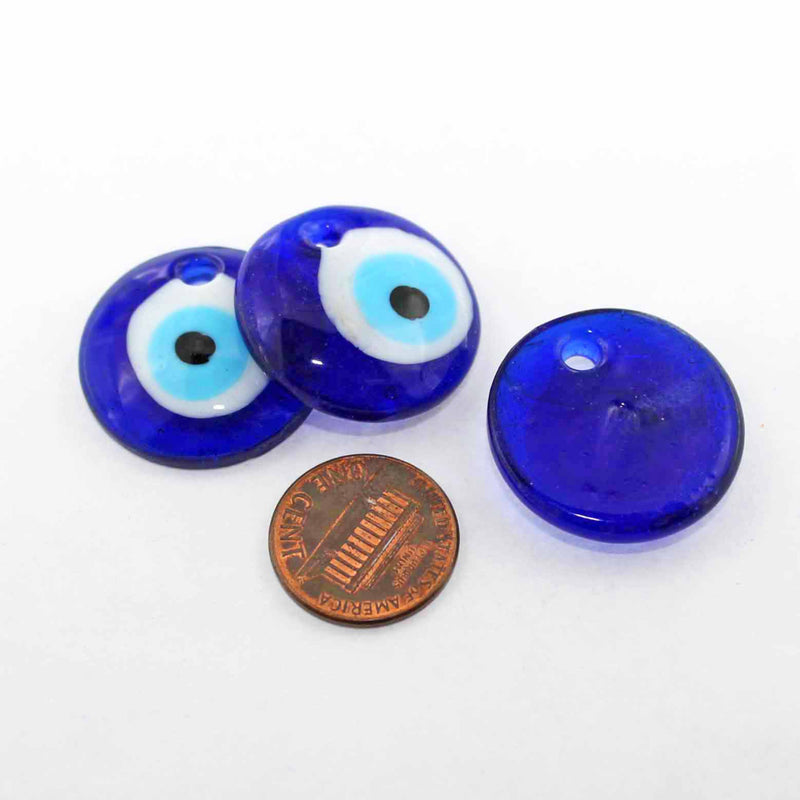 Evil Eye Lampwork Glass Charm - BD1321