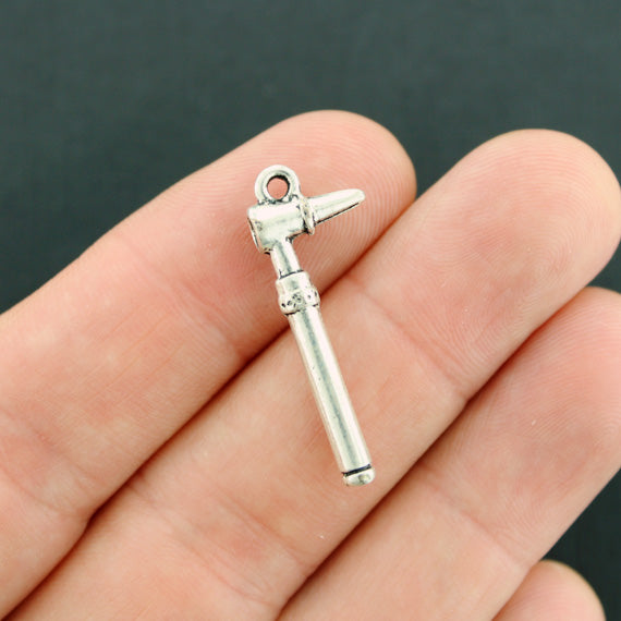 5 breloques médicales antiques argentées 3D - SC5801