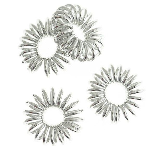 Cages à perles ovales argentées - 27 mm - 5 pièces - FD1067