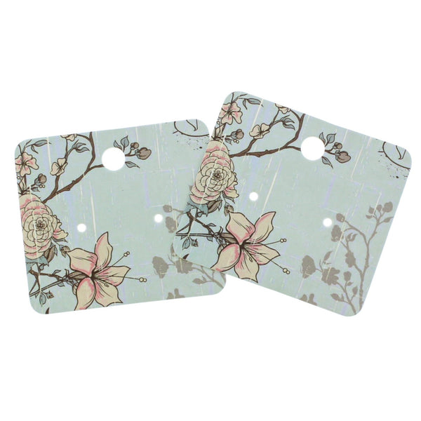 20 Floral Earring Display Cards - TL193