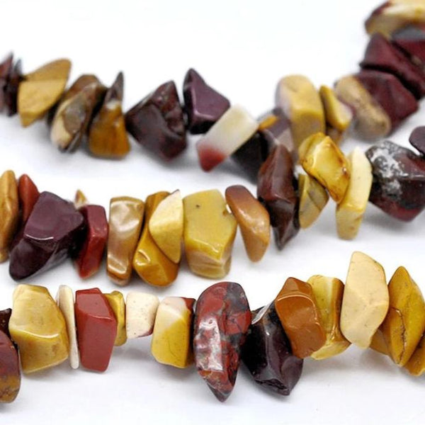 Chip Natural Agate Beads 5mm-10mm - Warm Earth Tones - 1 Strand 250 Beads - BD088