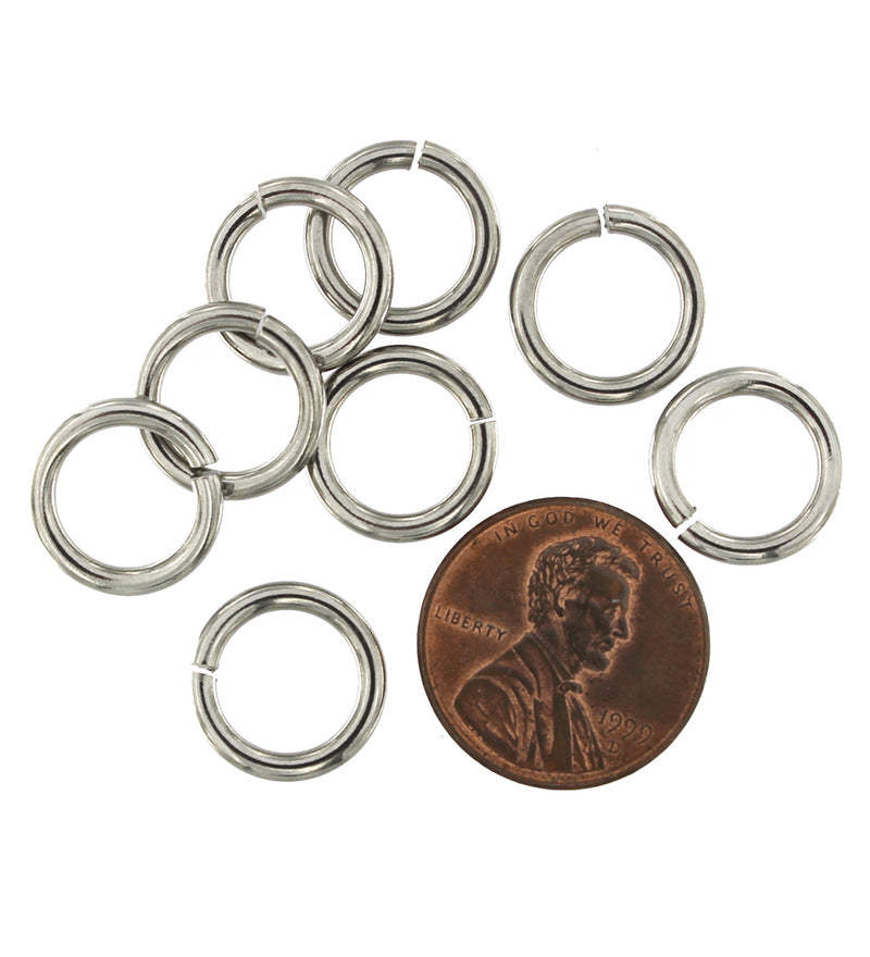 Anneaux en Acier Inoxydable 13mm - Calibre 12 Ouvert - 50 Anneaux - J175
