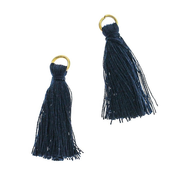 Polyester Tassels 35mm - Navy Blue - 8 Pieces - TSP235
