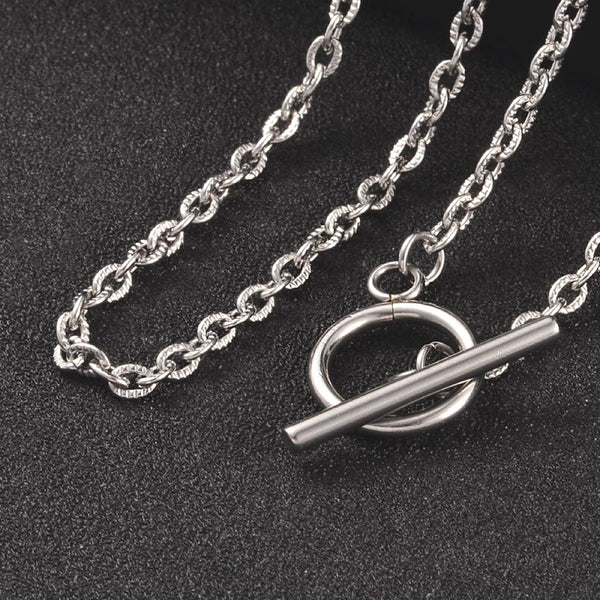 Stainless Steel Cable Chain Necklace 17" - 3mm - 1 Necklace - N249