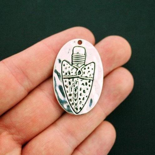 Arrowhead Antique Silver Tone Charm - SC5991