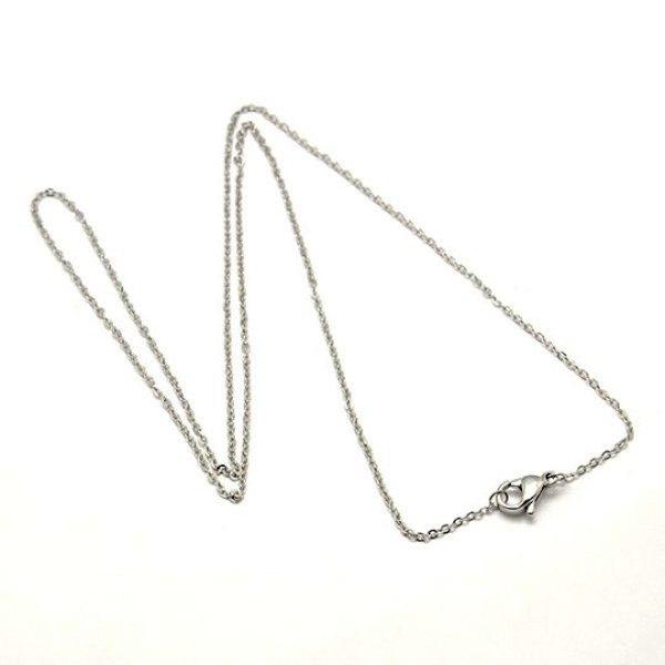 Collier Chaîne Câble Acier Inoxydable 20" - 1.5mm - 1 Collier - N077