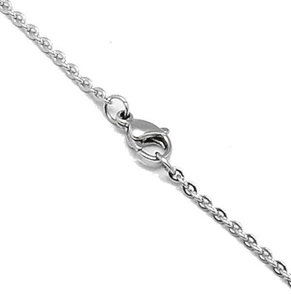 Collier Chaîne Câble Acier Inoxydable 20" - 1.5mm - 1 Collier - N077