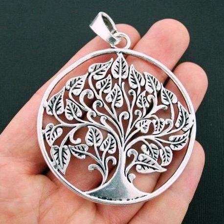 Tree of Life Antique Silver Tone Charm - SC6005