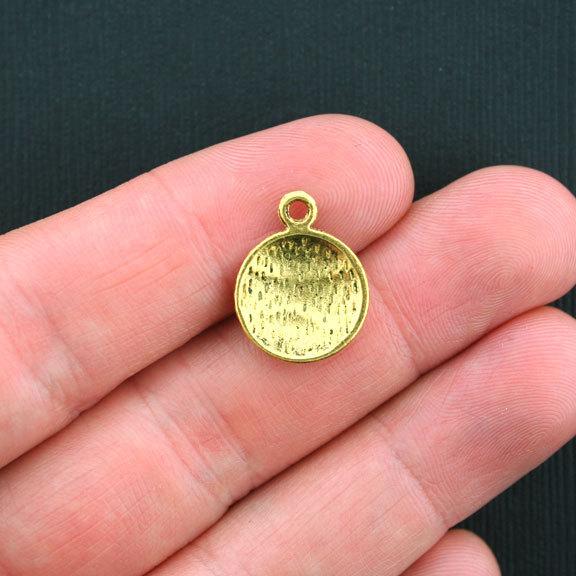 10 Baseball Antique Gold Tone Charms - GC280