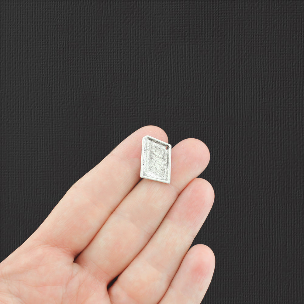 10 Book Antique Silver Charms - SC8007