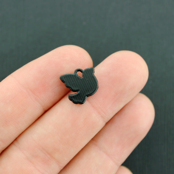 10 Dove Enamel Charms - K046