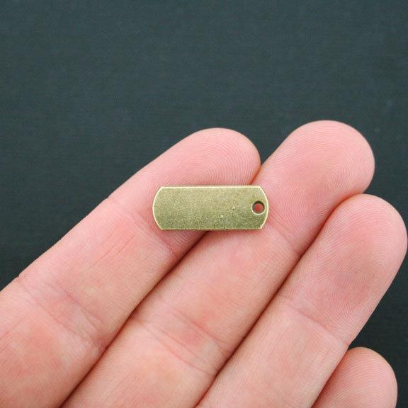 10 Forever Antique Bronze Tone Charms - BC1203
