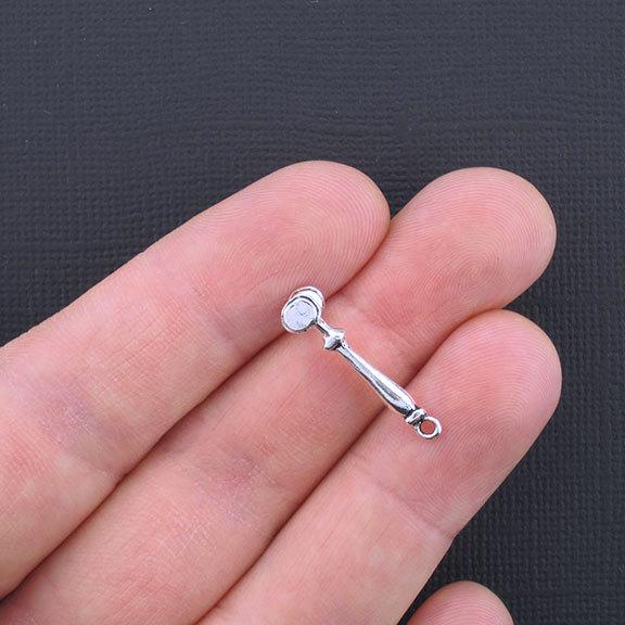 10 Gavel Antique Silver Tone Charms 3D - SC3330