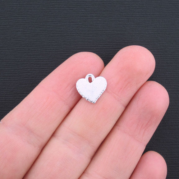 10 charmes de ton argent antique d'aile de coeur - SC3291