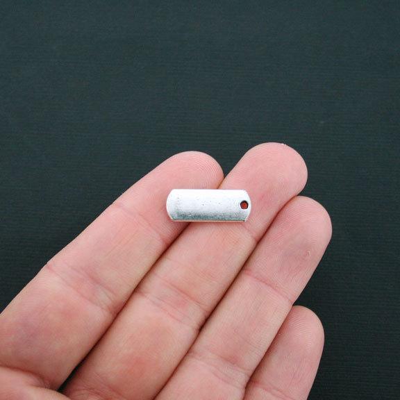 10 Hope Antique Silver Tone Charms - SC1975