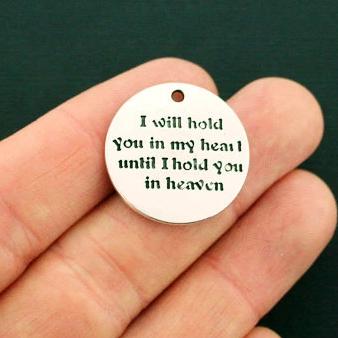 10 Memorial Antique Silver Tone Charms - SC6463