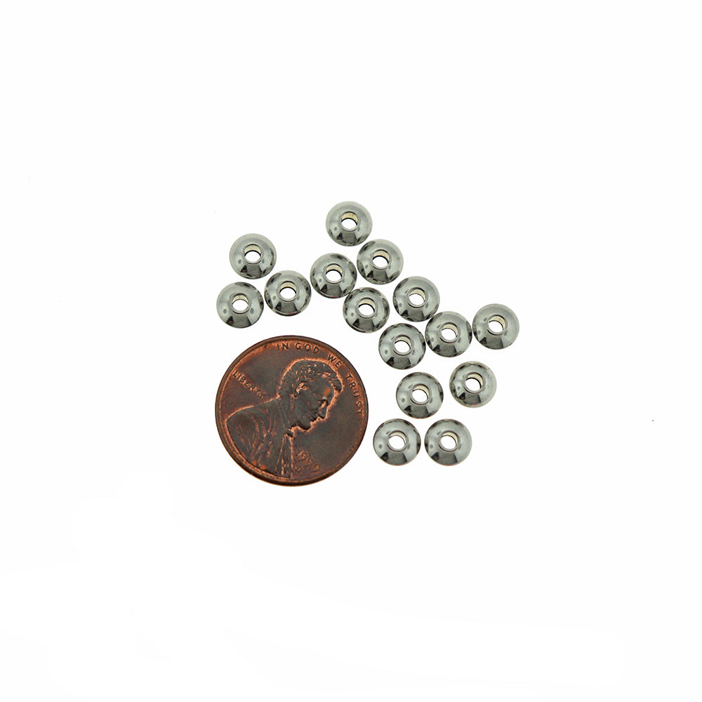 10 Perles entretoises rondelles en acier inoxydable - Choisissez votre taille !