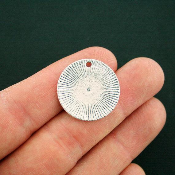 10 You Are My Sunshine Antique Silver Tone Charms - SC6677