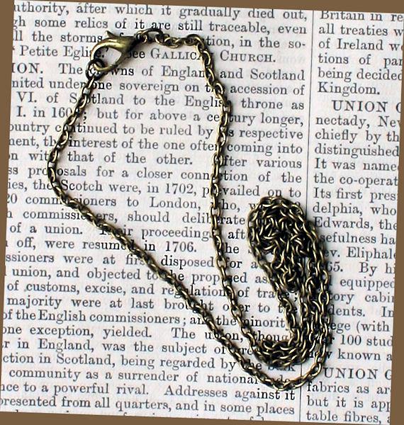 Colliers de chaîne de câble en bronze antique 16" - 3,7 mm - 10 colliers - N018
