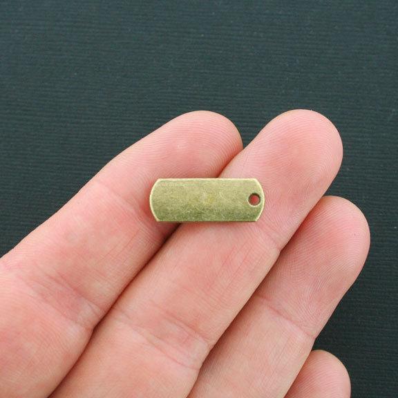 10 Inspire Antique Bronze Tone Charms - BC1206