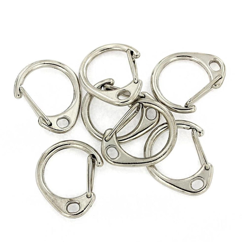 Silver Tone Lobster Clasps 26mm x 20mm - 10 Clasps - FD596