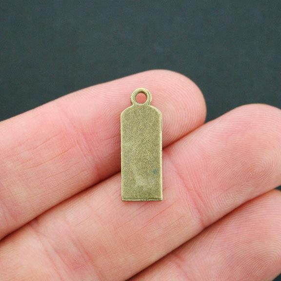 10 Love Antique Bronze Tone Charms - BC518