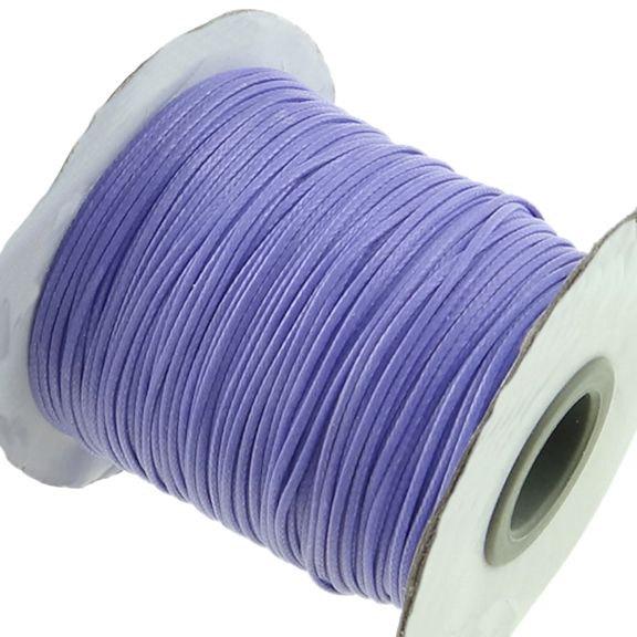 10 Yards Lavender Waxed Cord 1mm High Quality - WC03
