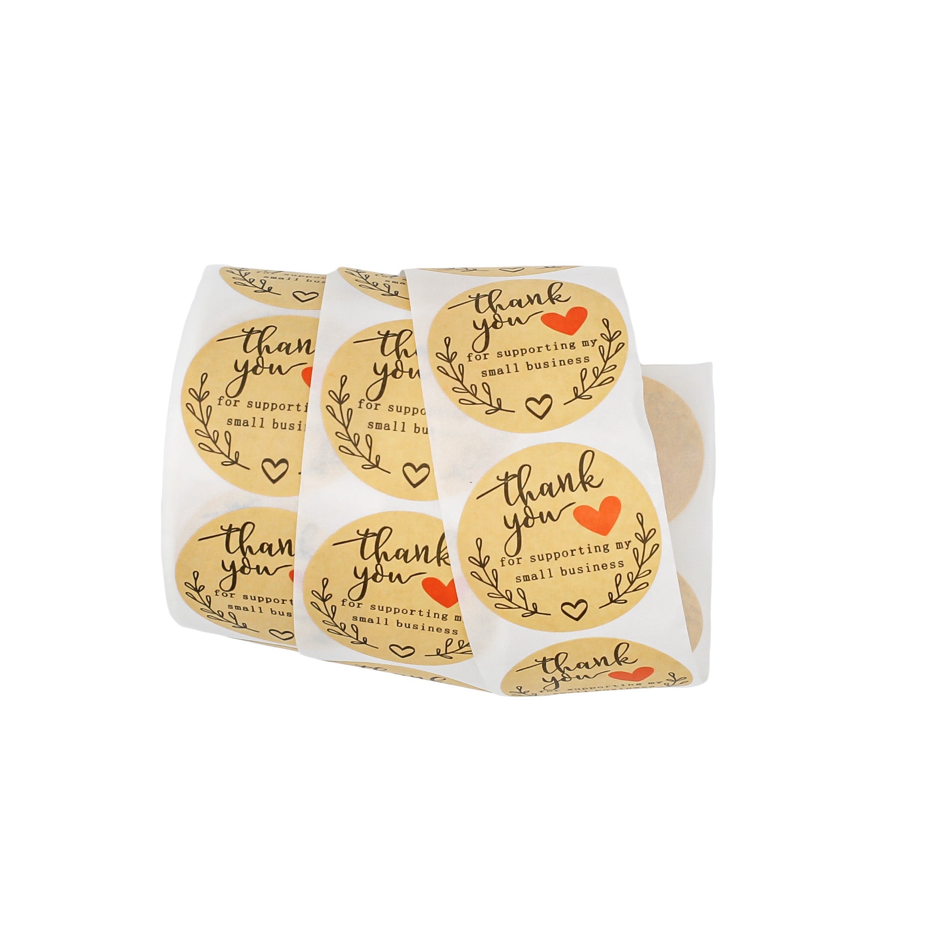 100 Small Business Self-Adhesive Paper Gift Tags - TL146