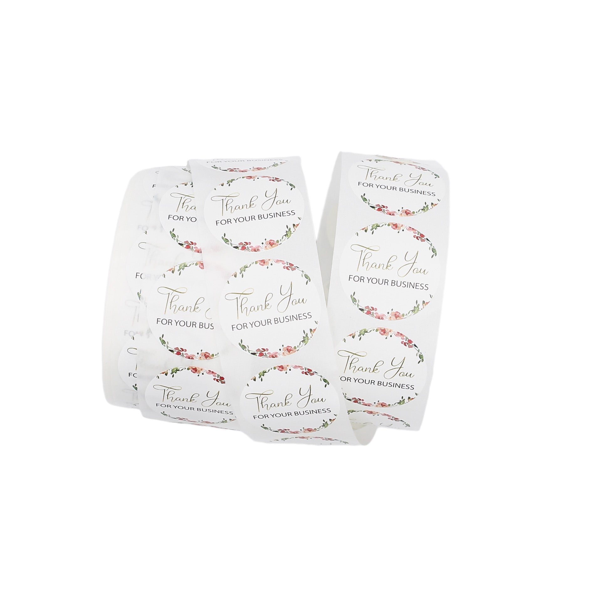 100 Thank You For Your Business Self-Adhesive Paper Gift Tags - TL158