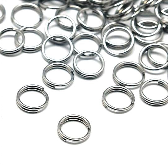 Stainless Steel Split Rings 6mm x 1.2mm - Open 16 Gauge - 100 Rings - SS018