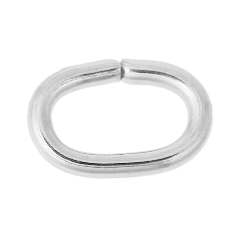 Stainless Steel Oval Jump Rings 7mm x 5mm x 1mm - Open 18 Gauge - 100 Rings - SS024