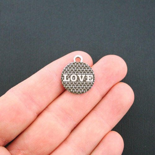 Love Stainless Steel Charms - BFS001-1071