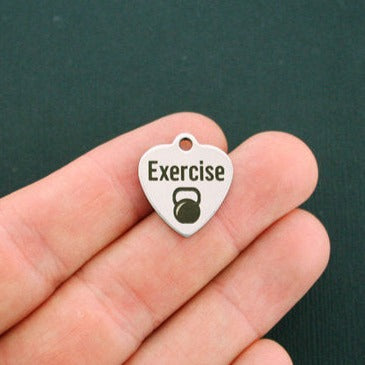 Exercise Stainless Steel Charms - BFS011-0112
