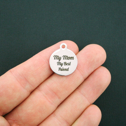 My Mom Stainless Steel Charms - My Best Friend - BFS001-1144