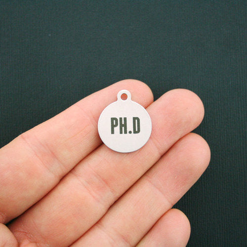 PH.D Stainless Steel Charms - BFS001-1162