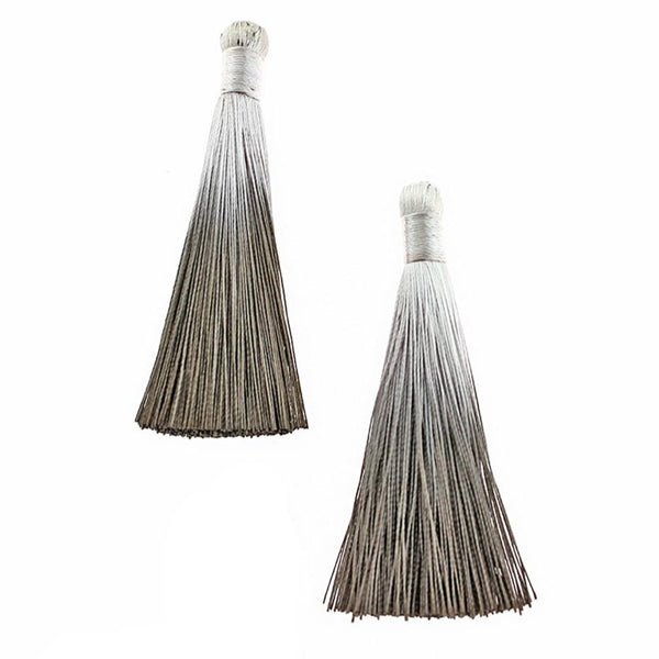 Polyester Tassel 80mm - Chocolate Brown - 2 Pieces - TSP159