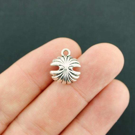 12 breloques de ton argent antique coquille d'huître - SC7675