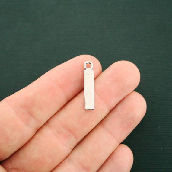 12 Ruler Antique Silver Tone Charms - SC7232
