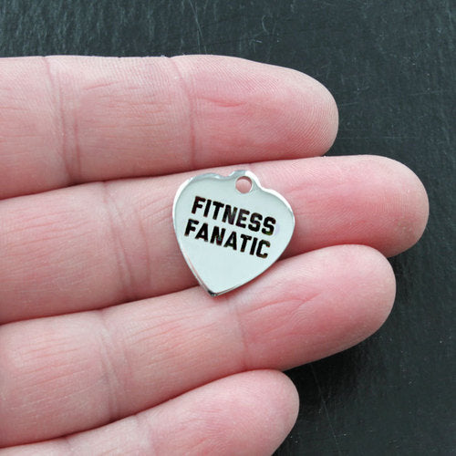 Fitness Fanatic Stainless Steel Charms - BFS011-0125