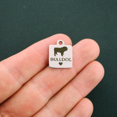 Bulldog Stainless Steel Charms - BFS013-1288