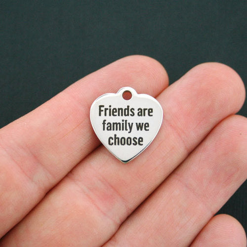 Friends Stainless Steel Charms - are the family we choose - BFS011-0130