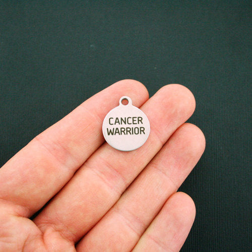 Cancer Warrior Stainless Steel Charms - BFS001-1312