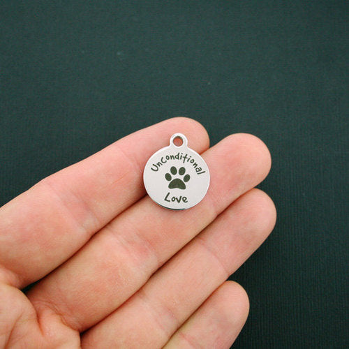 Unconditional Love Stainless Steel Charms - BFS001-1348