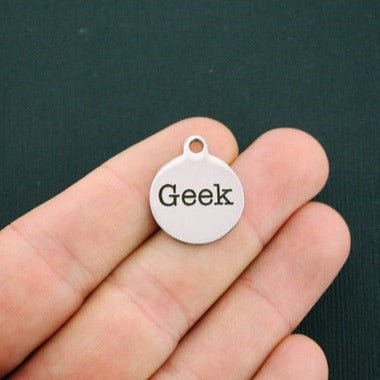 Geek Stainless Steel Charms - BFS001-0135