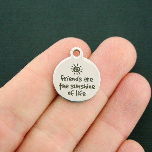 Friends Stainless Steel Charms - are the sunshine of life - BFS001-1365